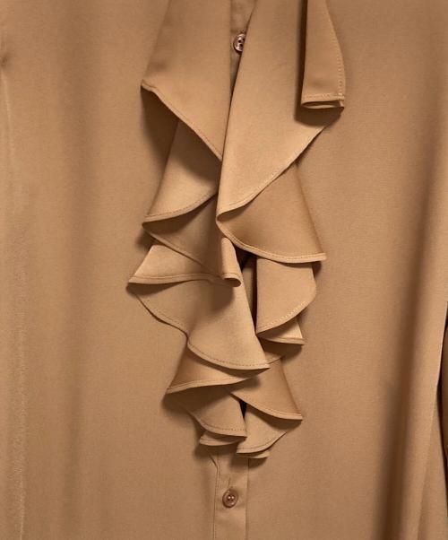 BEIGE（ベイジ）BEIGE (ベイジ) MAKALU フリルブラウス ベージュ サイズ:4の古着・服飾アイテム