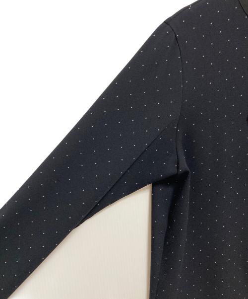 BEIGE（ベイジ）BEIGE (ベイジ) MAKALU フリルドットブラウス ネイビー サイズ:4の古着・服飾アイテム