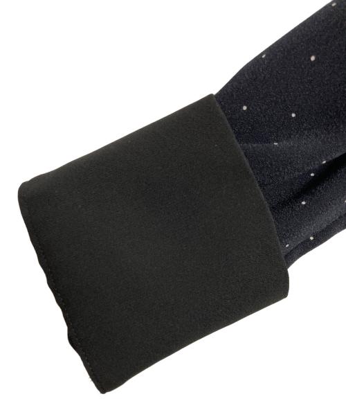 BEIGE（ベイジ）BEIGE (ベイジ) MAKALU フリルドットブラウス ネイビー サイズ:4の古着・服飾アイテム