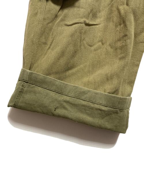 BADWAY（バッドウェイ）BADWAY (バッドウェイ) M-47 color cargo pants グリーン サイズ:Lの古着・服飾アイテム