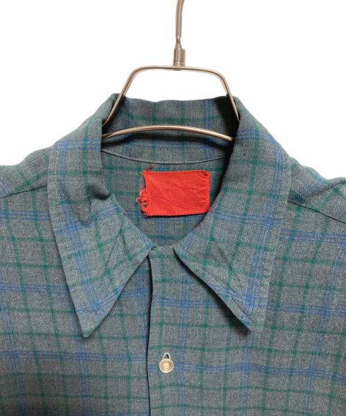 USED（ユーズド）USED (ユーズド) レーヨンオープンカラーシャツ グリーン サイズ:-の古着・服飾アイテム