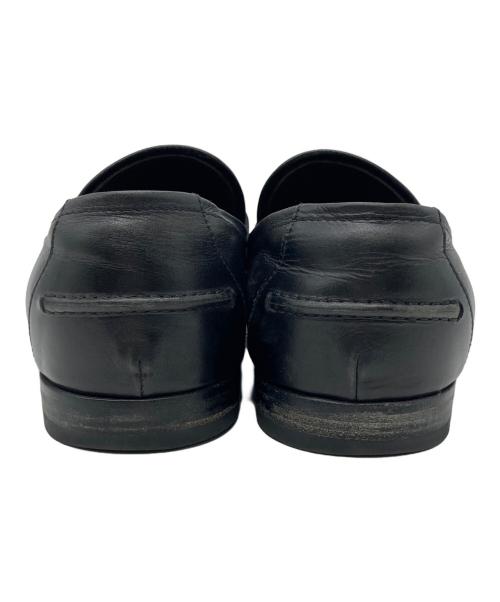 BOTTEGA VENETA（ボッテガベネタ）BOTTEGA VENETA (ボッテガベネタ) イントレチャートローファー ブラック サイズ: 41 1/2の古着・服飾アイテム