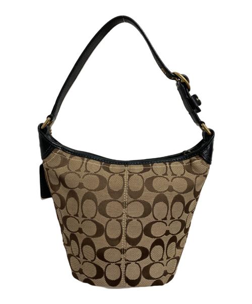 COACH（コーチ）COACH (コーチ) シグネチャー ワンショルダーバッグ ベージュの古着・服飾アイテム