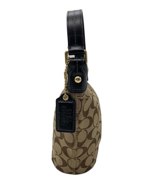 COACH（コーチ）COACH (コーチ) シグネチャー ワンショルダーバッグ ベージュの古着・服飾アイテム