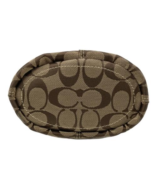 COACH（コーチ）COACH (コーチ) シグネチャー ワンショルダーバッグ ベージュの古着・服飾アイテム