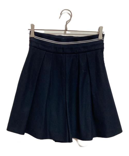 FOXEY NEWYORK（フォクシーニューヨーク）FOXEY NEWYORK (フォクシーニューヨーク) Pleated Shorts ネイビー サイズ:40の古着・服飾アイテム