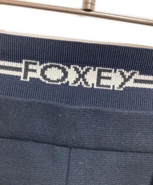 FOXEY NEWYORK（フォクシーニューヨーク）FOXEY NEWYORK (フォクシーニューヨーク) Pleated Shorts ネイビー サイズ:40の古着・服飾アイテム