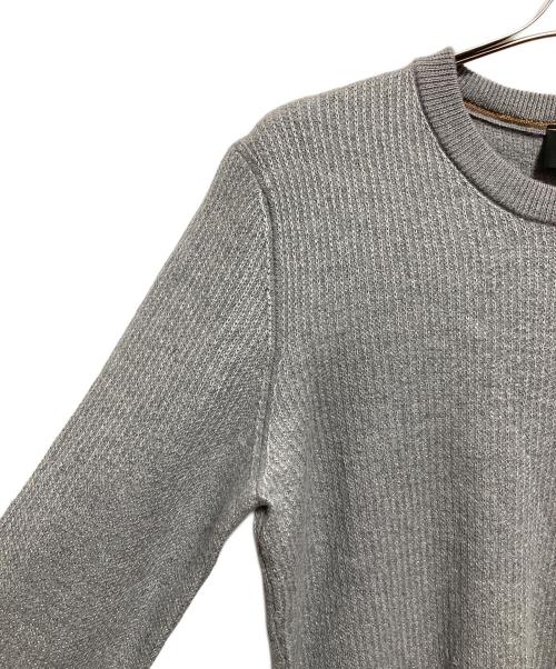 BOSS（ボス）BOSS (ボス) ウールシルクニット グレー サイズ:Lの古着・服飾アイテム