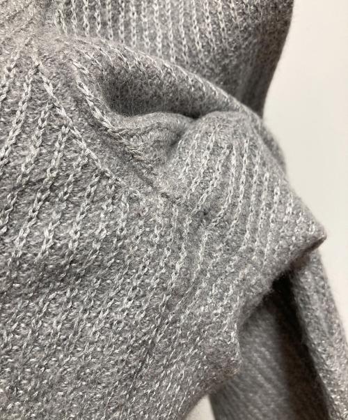 BOSS（ボス）BOSS (ボス) ウールシルクニット グレー サイズ:Lの古着・服飾アイテム