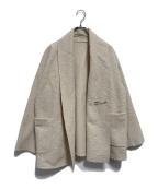 SIMPLICITEシンプリシテ）の古着「ブークレージャージ着流しコート」｜アイボリー