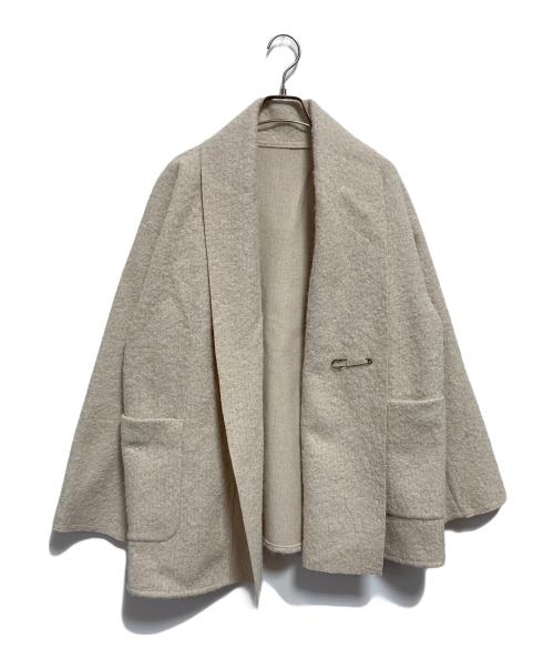 SIMPLICITE（シンプリシテ）simplicite (シンプリシテ) ブークレージャージ着流しコート アイボリー サイズ:不明の古着・服飾アイテム