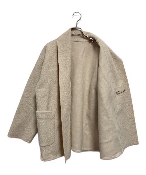 SIMPLICITE（シンプリシテ）simplicite (シンプリシテ) ブークレージャージ着流しコート アイボリー サイズ:不明の古着・服飾アイテム