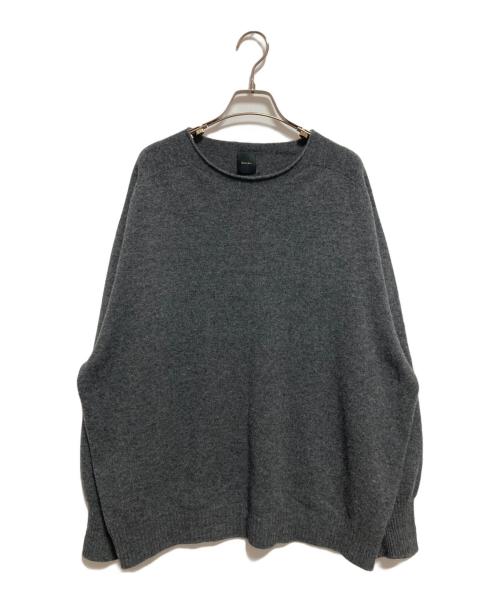 Spick and Span（スピック＆スパン）Spick and Span (スピック＆スパン) CHESS ルーズボートネックニット グレー サイズ:不明の古着・服飾アイテム