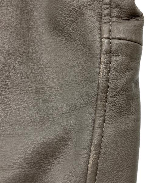 TOMORROW LAND（トゥモローランド）TOMORROW LAND (トゥモローランド) レザーシャツ グレー サイズ:XSの古着・服飾アイテム