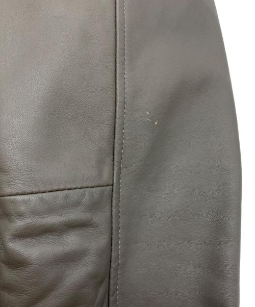 TOMORROW LAND（トゥモローランド）TOMORROW LAND (トゥモローランド) レザーシャツ グレー サイズ:XSの古着・服飾アイテム