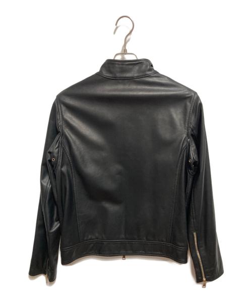 SILENCE（サイレンス）SILENCE (サイレンス) ゴートレザージャケット ブラック サイズ:46の古着・服飾アイテム