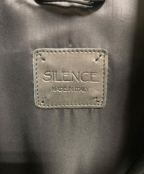SILENCE（サイレンス）SILENCE (サイレンス) ゴートレザージャケット ブラック サイズ:46の古着・服飾アイテム