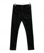 PURPLE-BRANDパープル ブランド）の古着「加工スキニーデニムパンツ」｜ブラック