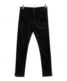 PURPLE-BRAND（パープル ブランド）の古着「加工スキニーデニムパンツ」｜ブラック