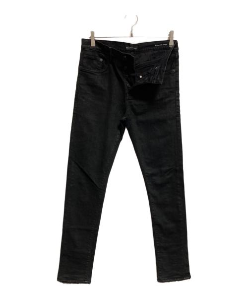 PURPLE-BRAND（パープル ブランド）PURPLE-BRAND (パープル ブランド) 加工スキニーデニムパンツ ブラック サイズ: 78.5cm (W31)の古着・服飾アイテム