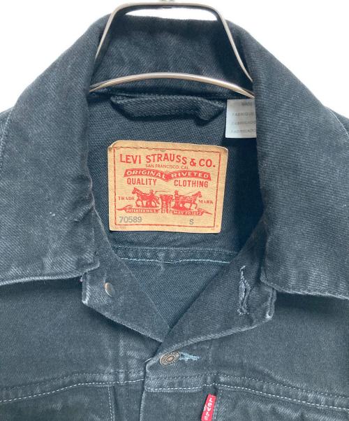 LEVI'S（リーバイス）LEVI'S (リーバイス) 後染めデニムトラッカージャケット ブラック サイズ:Sの古着・服飾アイテム