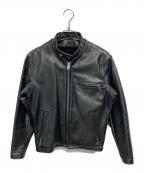 Schottショット）の古着「641 ライナー付き スタンドカラーシングルライダースジャケット」｜ブラック