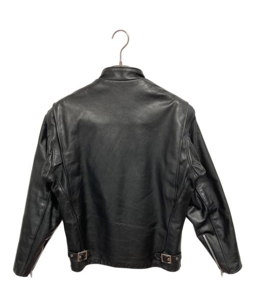 Schott（ショット）Schott (ショット) 641 ライナー付き スタンドカラーシングルライダースジャケット ブラック サイズ:38の古着・服飾アイテム