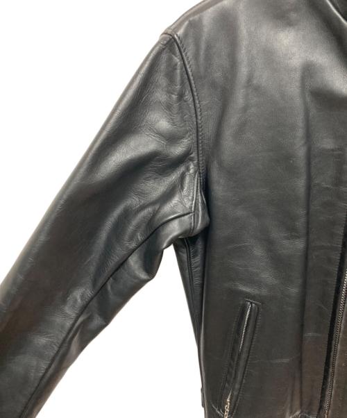 Schott（ショット）Schott (ショット) 641 ライナー付き スタンドカラーシングルライダースジャケット ブラック サイズ:38の古着・服飾アイテム