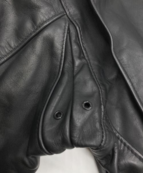 Schott（ショット）Schott (ショット) 641 ライナー付き スタンドカラーシングルライダースジャケット ブラック サイズ:38の古着・服飾アイテム