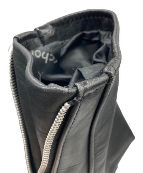 Schott（ショット）Schott (ショット) 641 ライナー付き スタンドカラーシングルライダースジャケット ブラック サイズ:38の古着・服飾アイテム