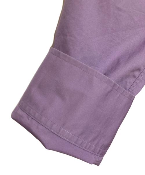 ASTRAET（アストラット）ASTRAET (アストラット) レギュラーカラークロップドシャツ パープル サイズ:不明の古着・服飾アイテム