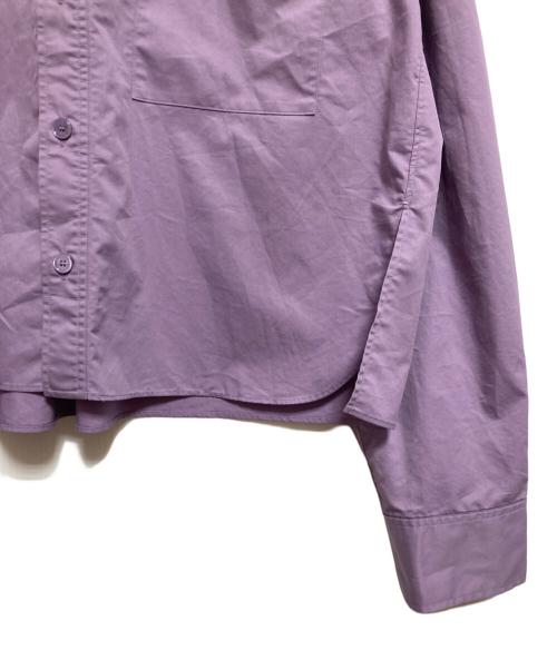ASTRAET（アストラット）ASTRAET (アストラット) レギュラーカラークロップドシャツ パープル サイズ:不明の古着・服飾アイテム