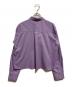 ASTRAET (アストラット) レギュラーカラークロップドシャツ パープル サイズ:不明：4500円