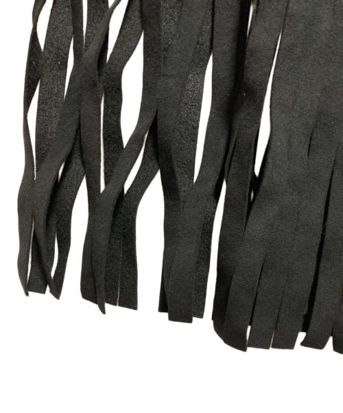 HYKE（ハイク）HYKE (ハイク) ULTRASUEDE NET SKIRT ブラック サイズ:1の古着・服飾アイテム