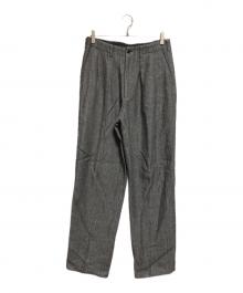 Y's for men（ワイズフォーメン）の古着「タックヘリンボーンパンツ」｜グレー
