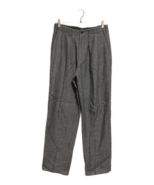 Y's for men（ワイズフォーメン）Y's for men (ワイズフォーメン) タックヘリンボーンパンツ グレー サイズ:XLの古着・服飾アイテム