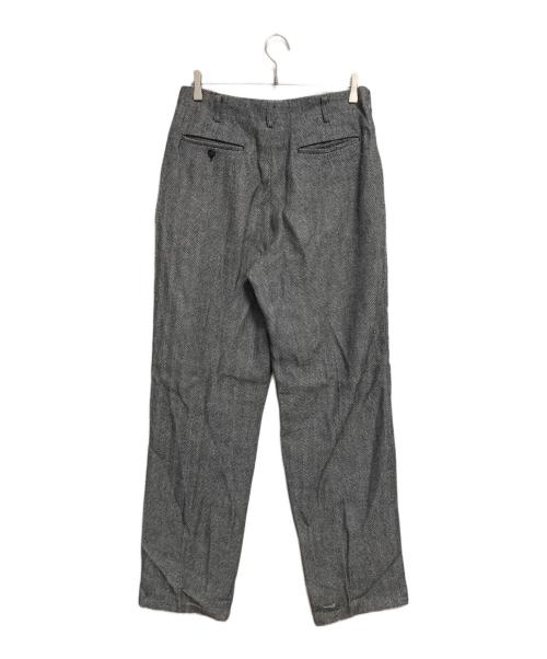 Y's for men（ワイズフォーメン）Y's for men (ワイズフォーメン) タックヘリンボーンパンツ グレー サイズ:XLの古着・服飾アイテム
