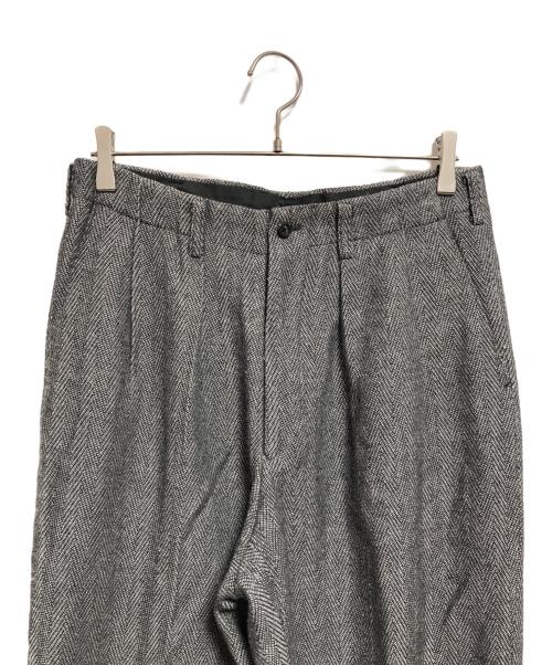 Y's for men（ワイズフォーメン）Y's for men (ワイズフォーメン) タックヘリンボーンパンツ グレー サイズ:XLの古着・服飾アイテム