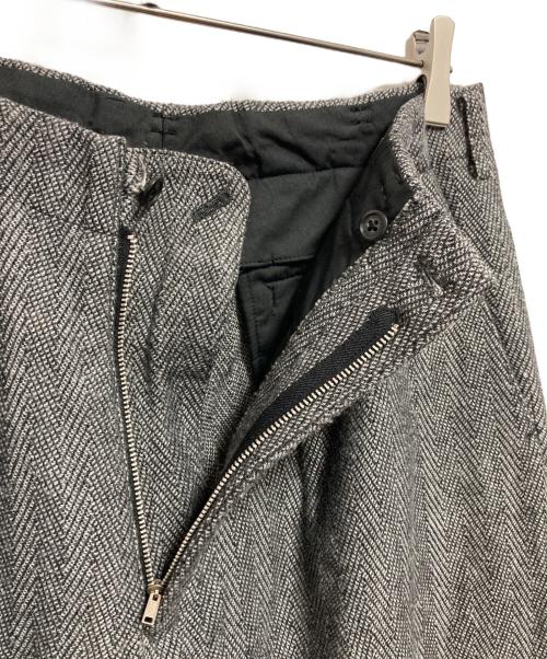Y's for men（ワイズフォーメン）Y's for men (ワイズフォーメン) タックヘリンボーンパンツ グレー サイズ:XLの古着・服飾アイテム