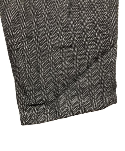 Y's for men（ワイズフォーメン）Y's for men (ワイズフォーメン) タックヘリンボーンパンツ グレー サイズ:XLの古着・服飾アイテム