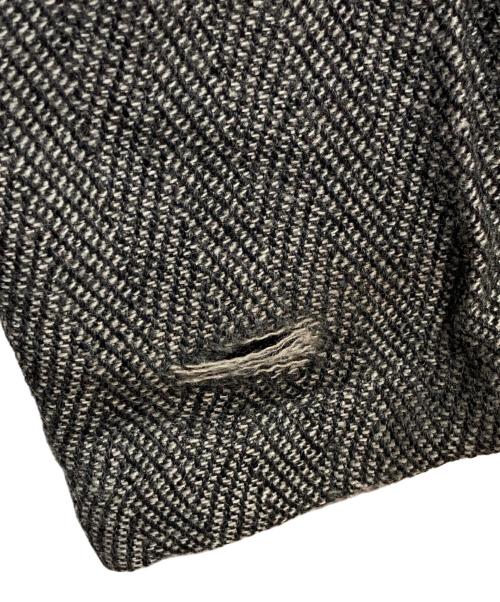 Y's for men（ワイズフォーメン）Y's for men (ワイズフォーメン) タックヘリンボーンパンツ グレー サイズ:XLの古着・服飾アイテム