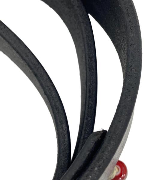 インディアンジュエリー（インディアンジュエリー）インディアンジュエリー (インディアンジュエリー) レザーベルト ブラックの古着・服飾アイテム