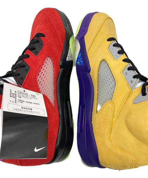 NIKE（ナイキ）NIKE (ナイキ) AIR JORDAN 5 RETRO SE レッド×イエロー サイズ:28の古着・服飾アイテム