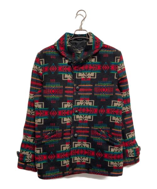 Schott（ショット）Schott (ショット) ネイティブ柄ショールカラージャケット レッド サイズ:38の古着・服飾アイテム