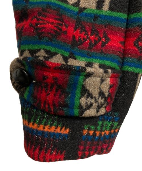 Schott（ショット）Schott (ショット) ネイティブ柄ショールカラージャケット レッド サイズ:38の古着・服飾アイテム