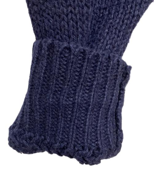 POLO RALPH LAUREN（ポロ・ラルフローレン）POLO RALPH LAUREN (ポロ・ラルフローレン) 星条旗柄ショールカラーニット ネイビー サイズ:XLの古着・服飾アイテム