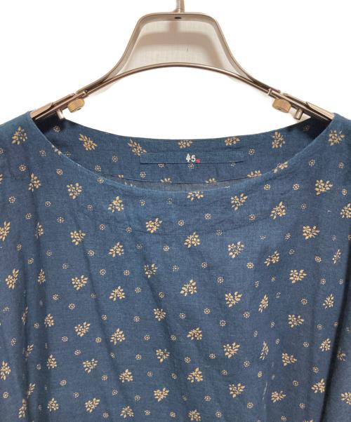 45R（フォーティファイブ・アール）45R (フォーティファイブ・アール) ブラウスワンピース ネイビーの古着・服飾アイテム