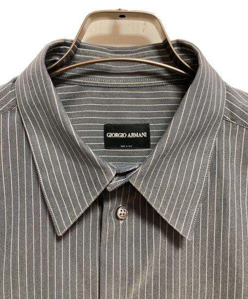 GIORGIO ARMANI（ジョルジョアルマーニ）GIORGIO ARMANI (ジョルジョアルマーニ) ピンストライプシャツ ブルー サイズ:43の古着・服飾アイテム