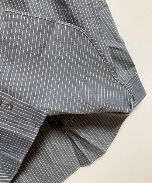GIORGIO ARMANI（ジョルジョアルマーニ）GIORGIO ARMANI (ジョルジョアルマーニ) ピンストライプシャツ ブルー サイズ:43の古着・服飾アイテム