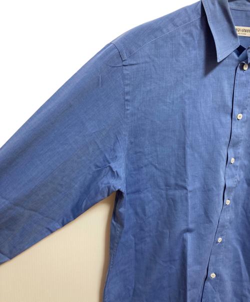 GIORGIO ARMANI（ジョルジョアルマーニ）GIORGIO ARMANI (ジョルジョアルマーニ) ドレスシャツ ブルー サイズ:38の古着・服飾アイテム